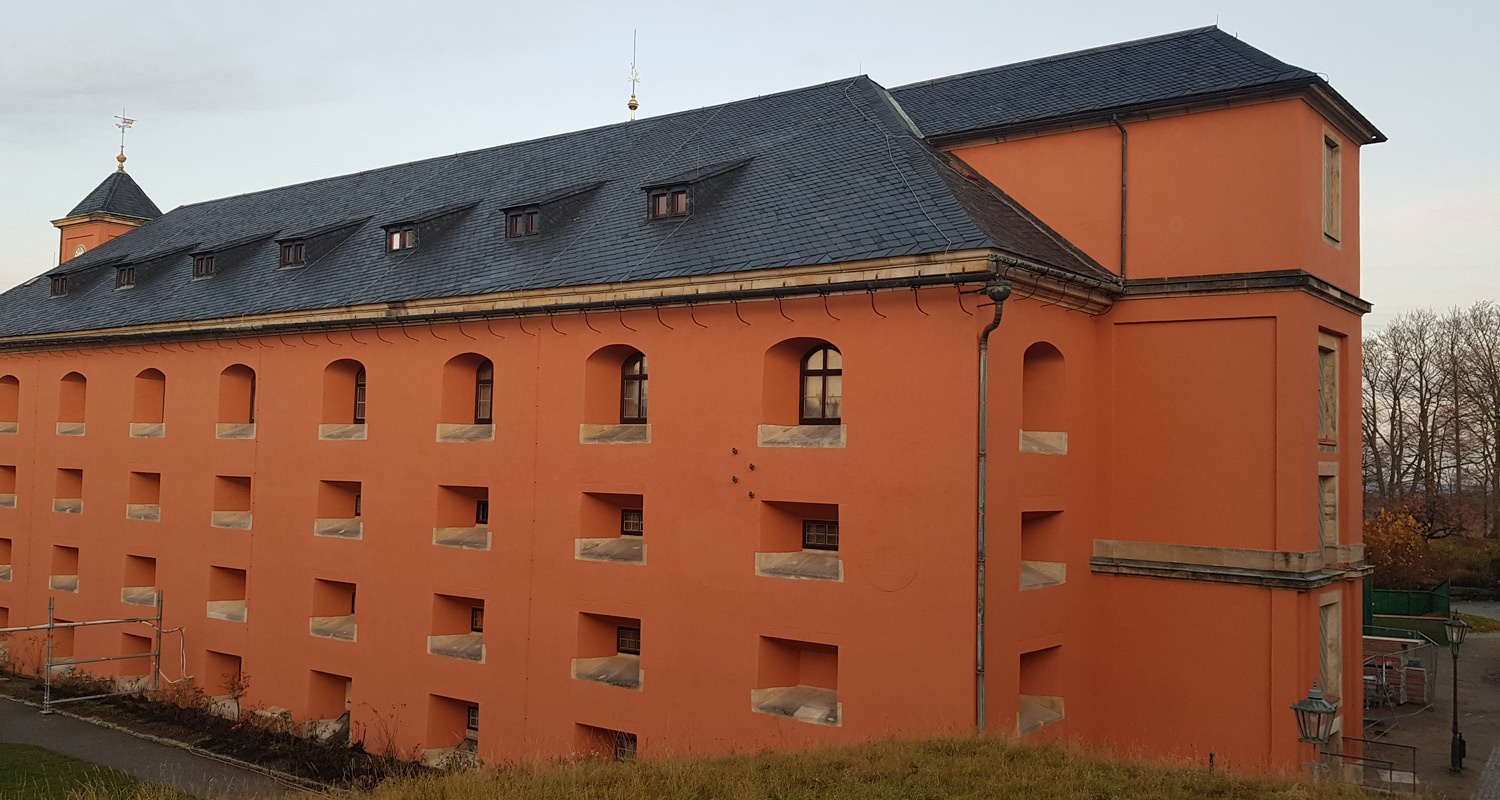 Putzarbeiten Magdalenenburg auf der Festung Königstein
