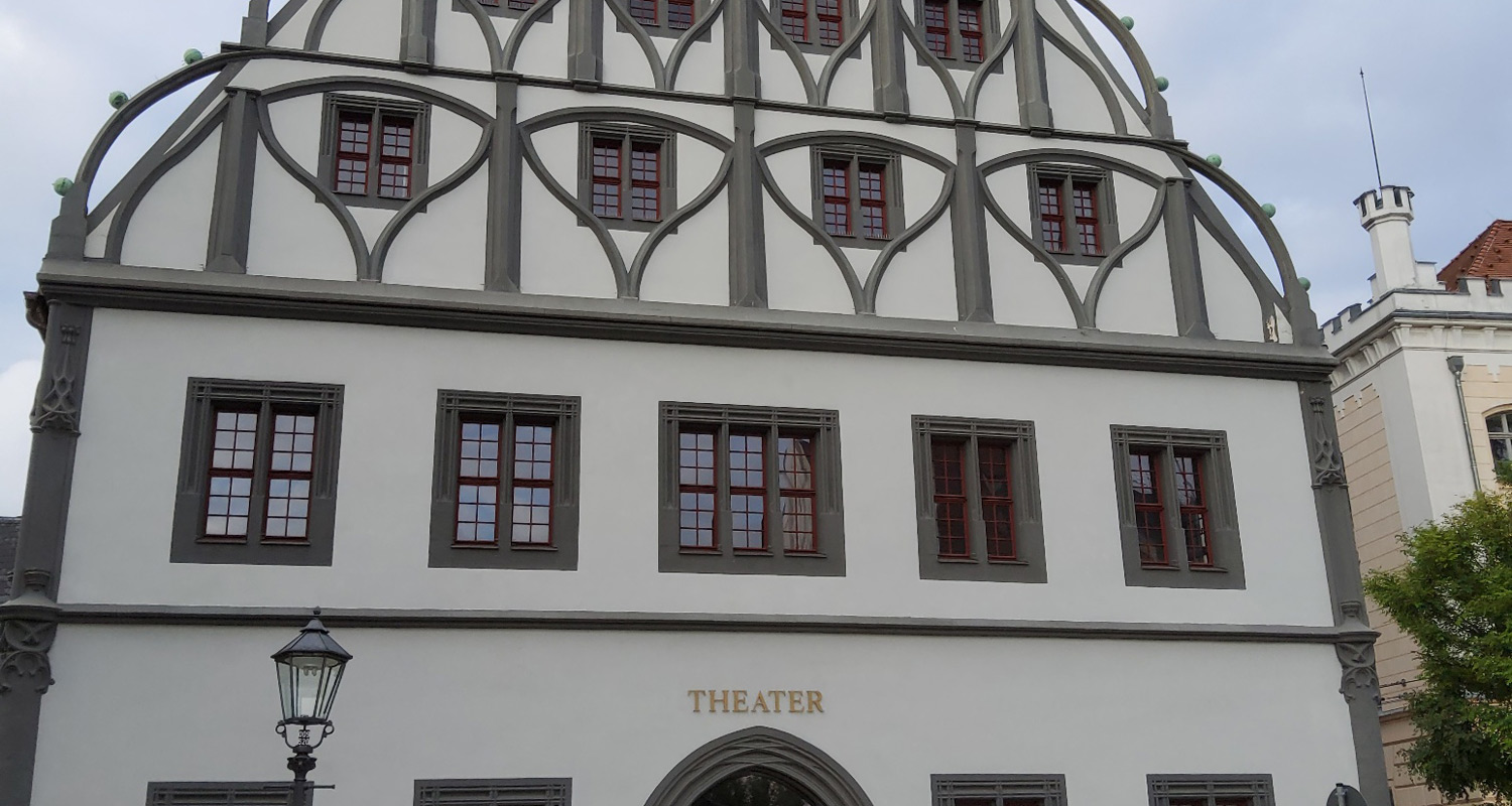 Erhalt historischer Bausubstanz: Sanierungsarbeiten am Gewandhaus Zwickau.