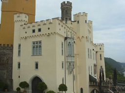 Koblenz Schloss Stolzenfels, Außenputzarbeiten